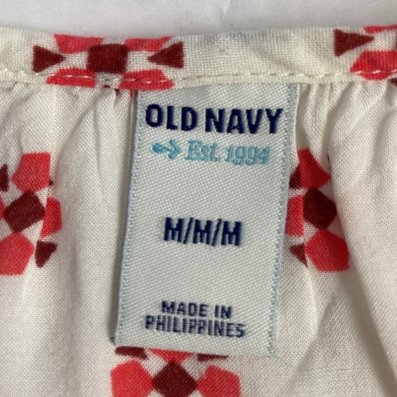 Old Navy Short Sleeves Button Front Shirt Size Medium - Picture 8 of 11